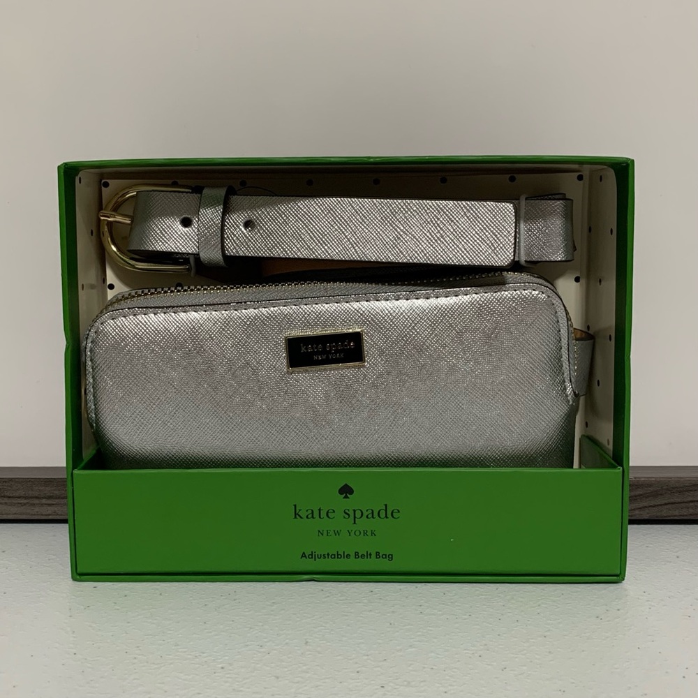 Kate Spade New York Logo Belt Leather Bag-New